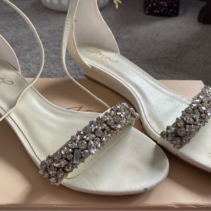Badgley Mischka Jewel Ivory Wedge Heels
